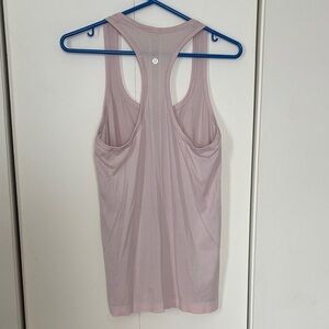lululemon athletica Racerback Light Pink Mesh Tank Top